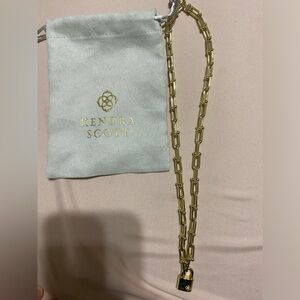 Kendra Scott Gold Jess Lock Necklace